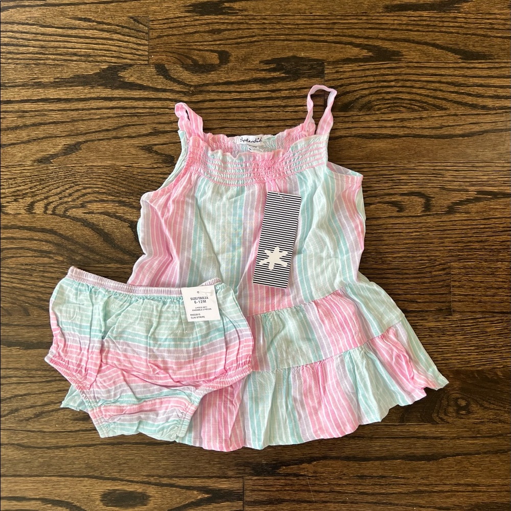 Splendid Infant Girl Ojai Dress + Bloomers